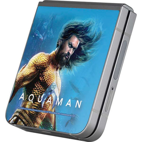 DC Comics Aquaman Movie Arthur Curry Poster Galaxy Z Flip6 Skin